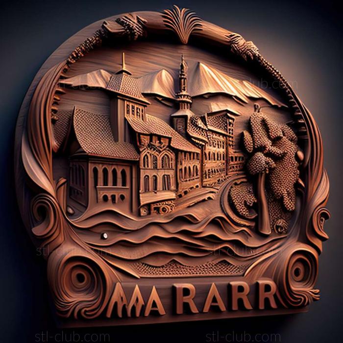 3D model Maribor in Slovenia (STL)